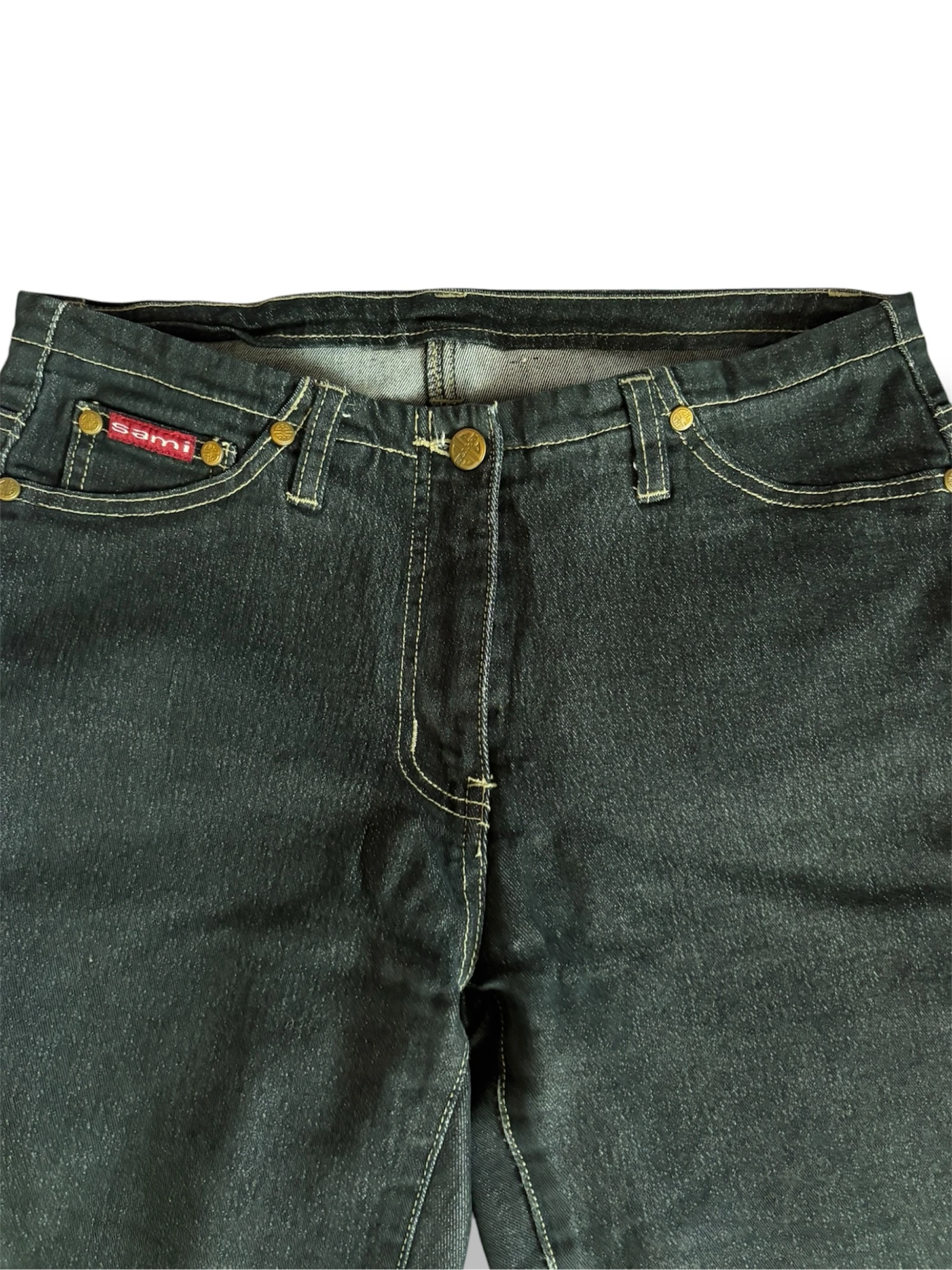 Jean Flare "Sami" Vintage - Noir délavé / Anthracite – photo 5